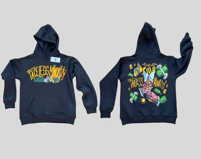 FMA Money Talks Graphic Hoodie - BLACK