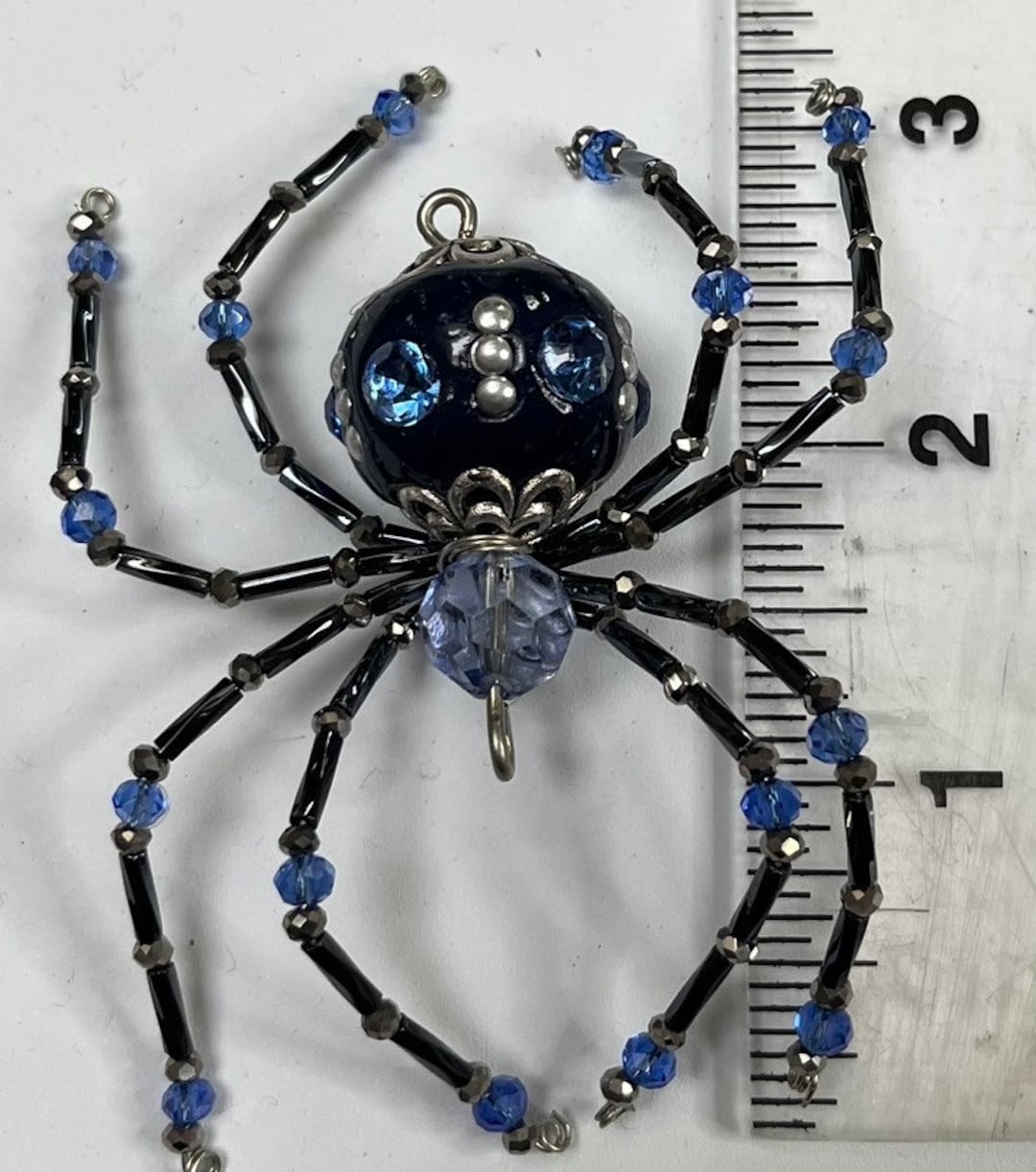 Blue Beauty Beaded Spider - Etsy