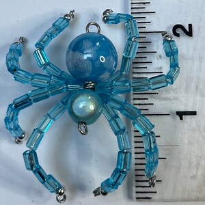 Turquoise Baby Pillow Beaded Spider