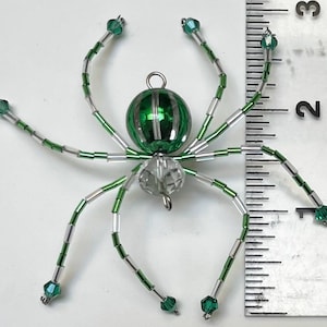 Spearmint  Beaded Spider
