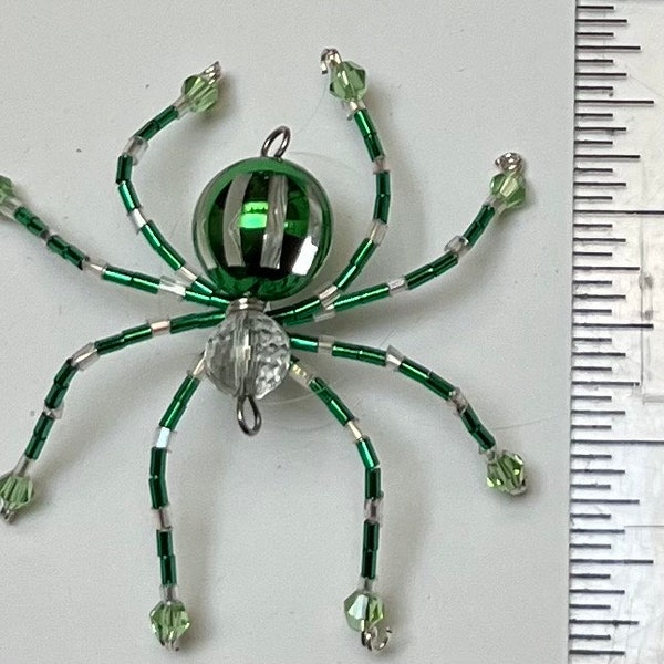 Spearmint  Beaded Spider