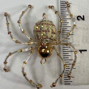 Iridescent Goddess Beaded Spider