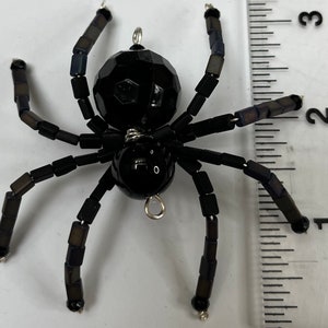 Black Velvet Beaded Spiders