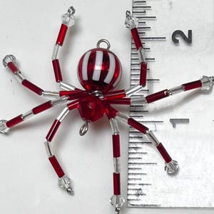 Peppermint Beaded Spider
