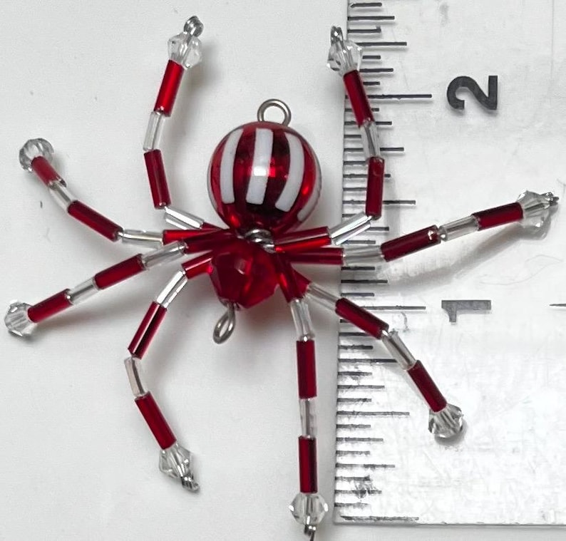 Peppermint Beaded Spider Bild 1
