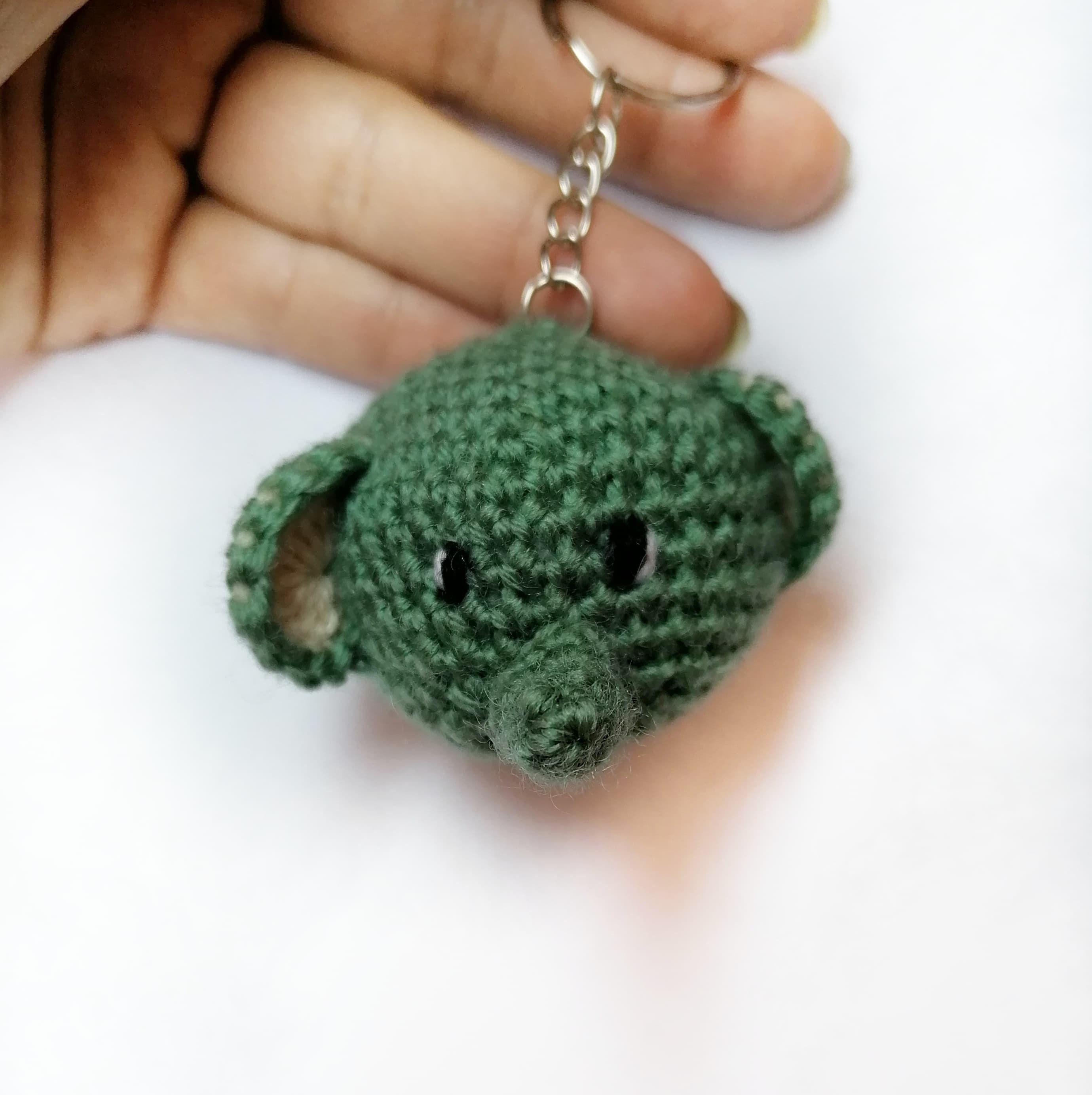 Pattern keychain elephant Crochet pattern amigurumi elephant Etsy España