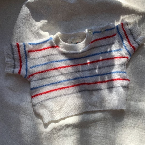 Vintage Striped Baby Sweater