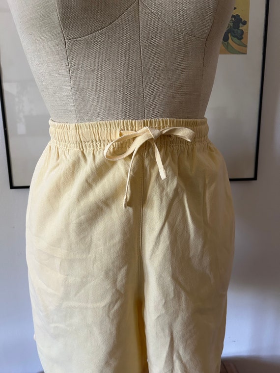 Vintage Buttery Yellow Shorts | High Waisted Shor… - image 2
