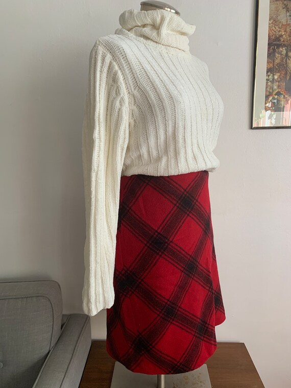 Talbots Red Mini Skirt | Mini Skirt | Plaid Skirt… - image 3