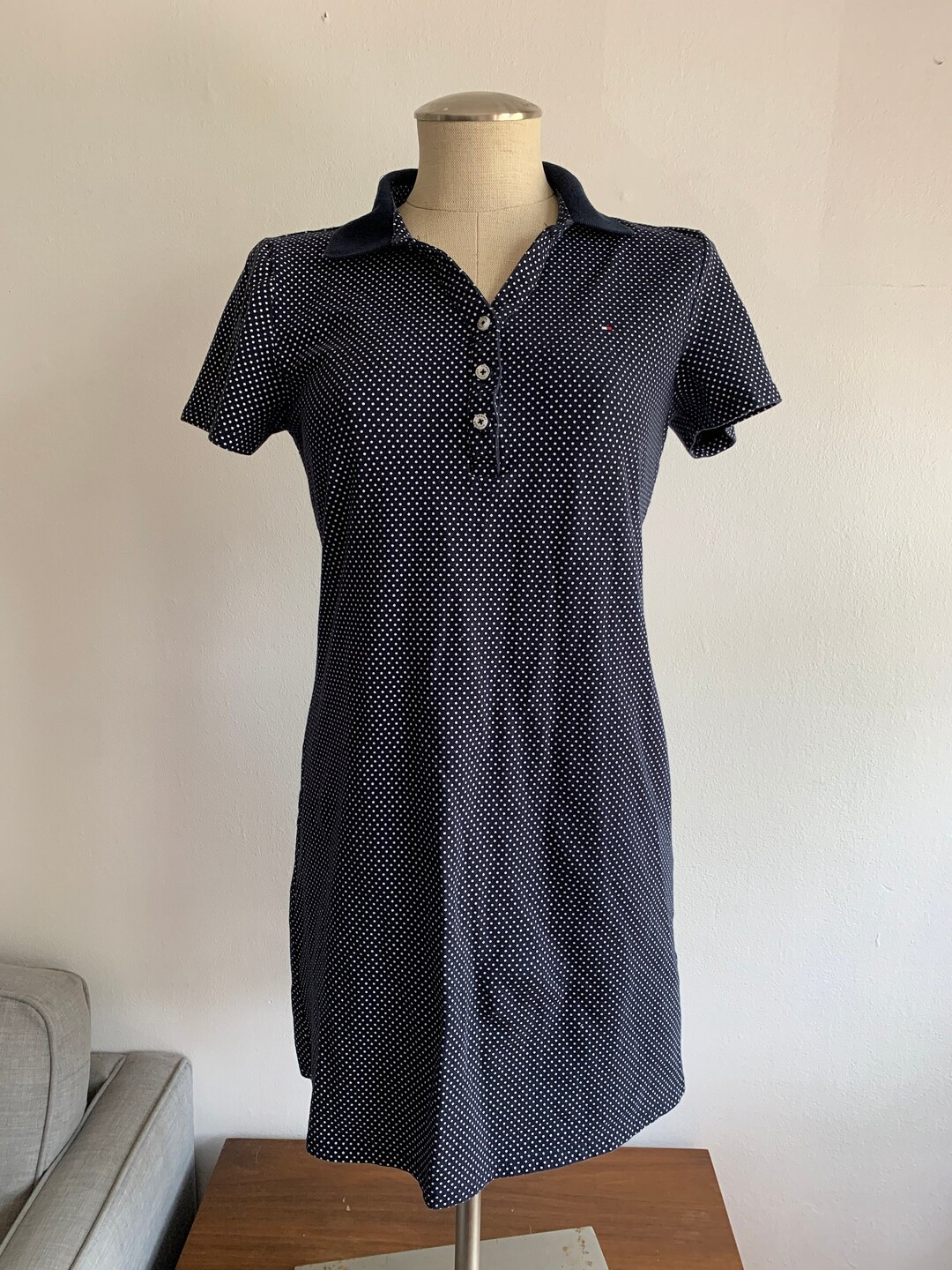 Tommy Hilfiger Tennis Dress Collared Polka Dot Dress Short - Etsy