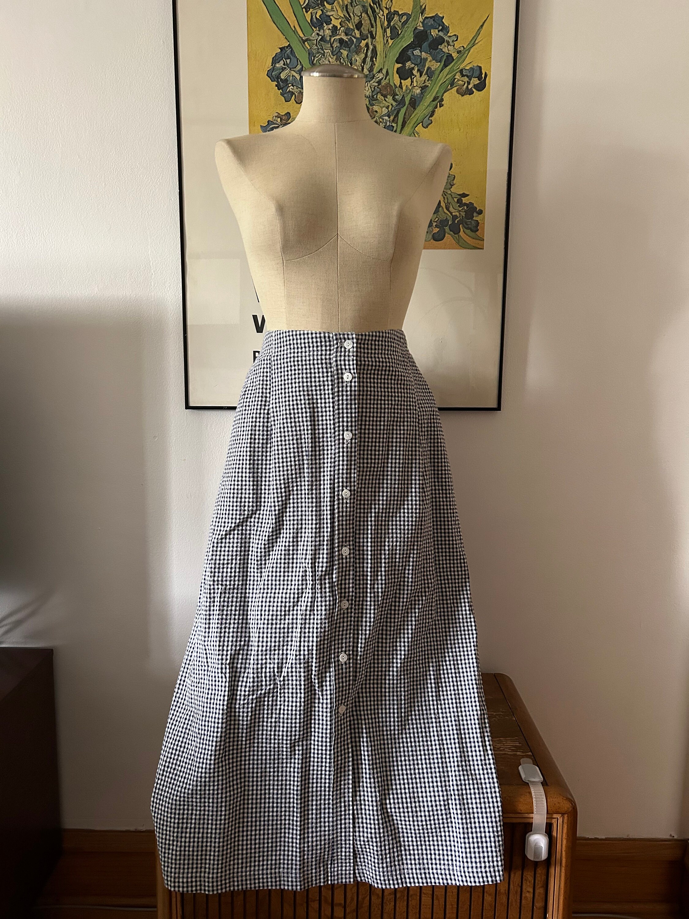 Blue Gingham Skirt – My Store
