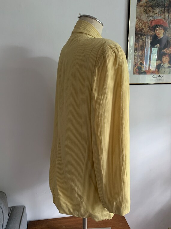 Earl Rutenberg Blazer | Vintage Yellow Striped Bl… - image 4