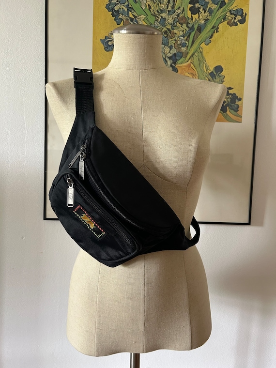 Vintage 80s / 90s TA Fanny Pack | Black Fanny Pack