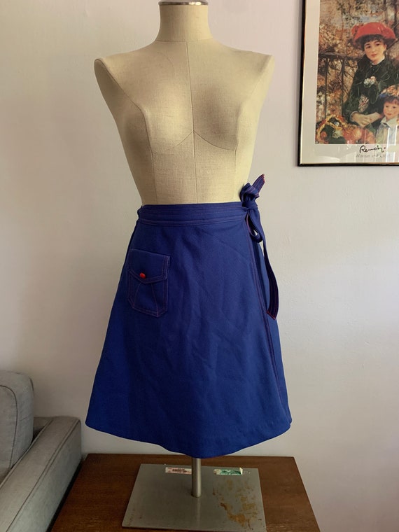 Vintage Blue Skort | 90s Skort | Vintage Preppy S… - image 1