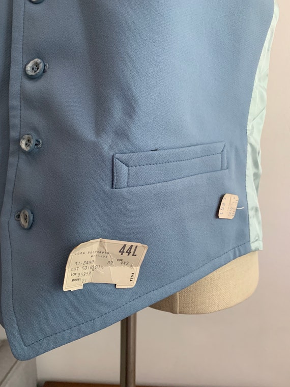 Reversible Vintage Vest | Check Vest | Light Blue… - image 6