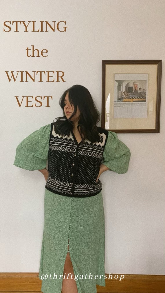 Winter Sweater Vest | Knit Vest - image 5