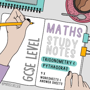 Digital Trigonometry Study Notes | Maths Revision Resources | GCSE Maths | SOHCAHTOA, Pythagoras, Vectors  | Maths Worksheet | Exam Help