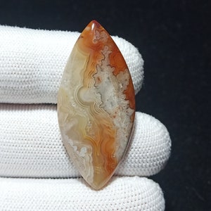 Crazy Lace Achat Cabochon, Laguna Achat, mexikanische Crazy Lace, Crazy Lace Achat, Achat Cabochon, Crazy Lace, Lose Cabochon 43x20x5mm 33.40Cts