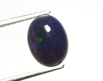 AAA エチオピア ブラック オパール カボション、ハニカム宝石 (12 x 16