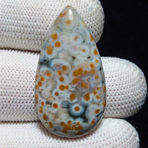 Ocean Jasper Cabochon, Ocean Jasper, Old Ocean Jasper, Orbicular Ocean Jasper, Ocean Jasper Loose, 8th Vein Ocean Jasper, Jasper Cabochon