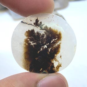 Scenic Dendritic Agate Gemstone Cabochon, Shazar Dendritic Agate Loose, Dendrite Agate, Dendritic Agate Cabochon, Natural Dendrite Agate