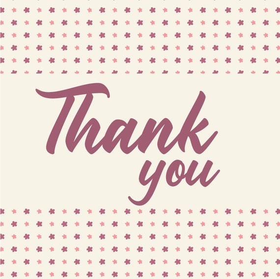 Digital Thank You Cards for instant download Etsy