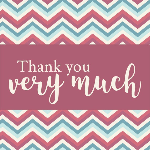 Digital Thank You Cards for Instant Download Etsy