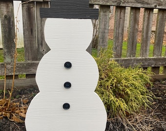 Snowman Yard Decoration
