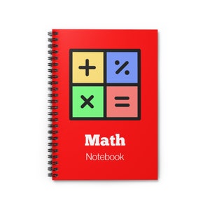 Math Is Math Spiral Notebook for Sale by Llamahandz