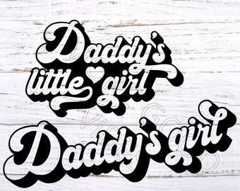 Daddy's Girl SVG, PNG, gesneden bestand, sublimatie (digitale download)
