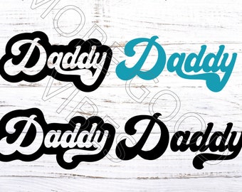 Daddy svg png archivo de descarga digital instantánea para la creación de camiseta padre