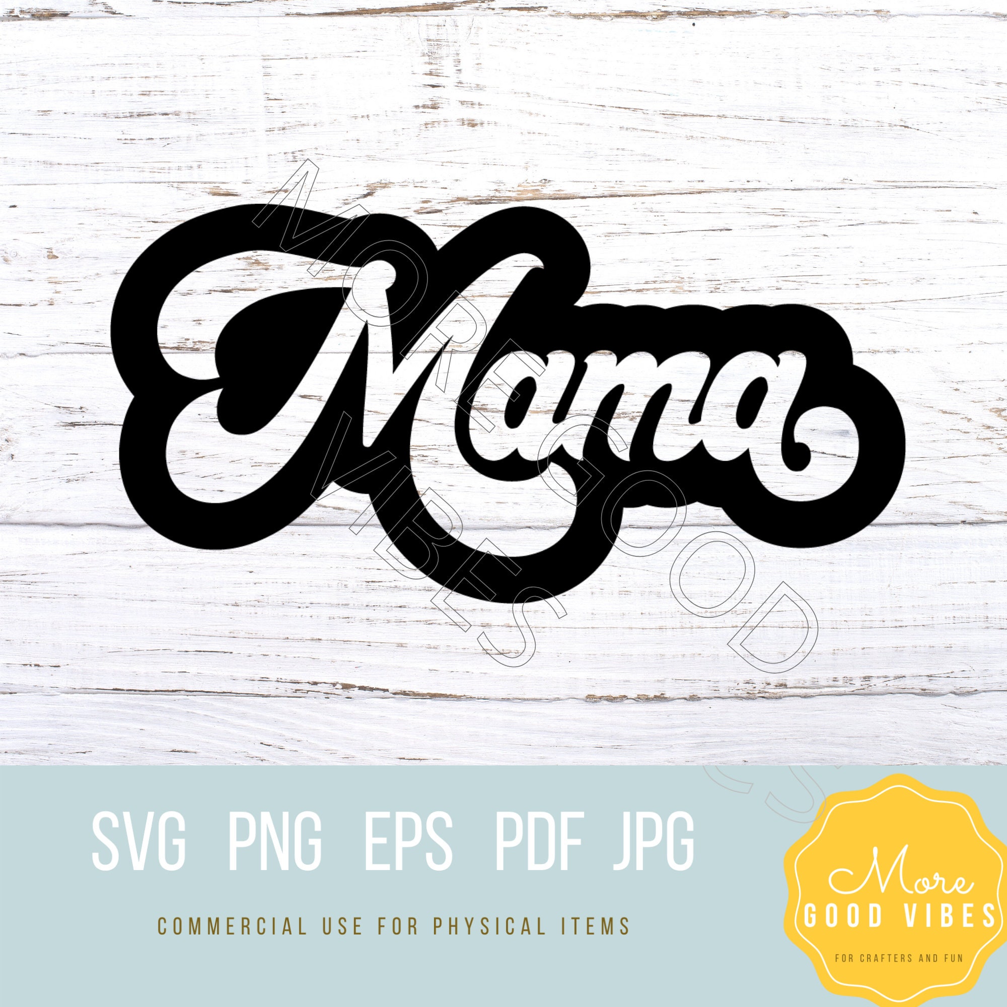 Mama Retro Vintage Svg Png Instant Download Files for Cut - Etsy Canada