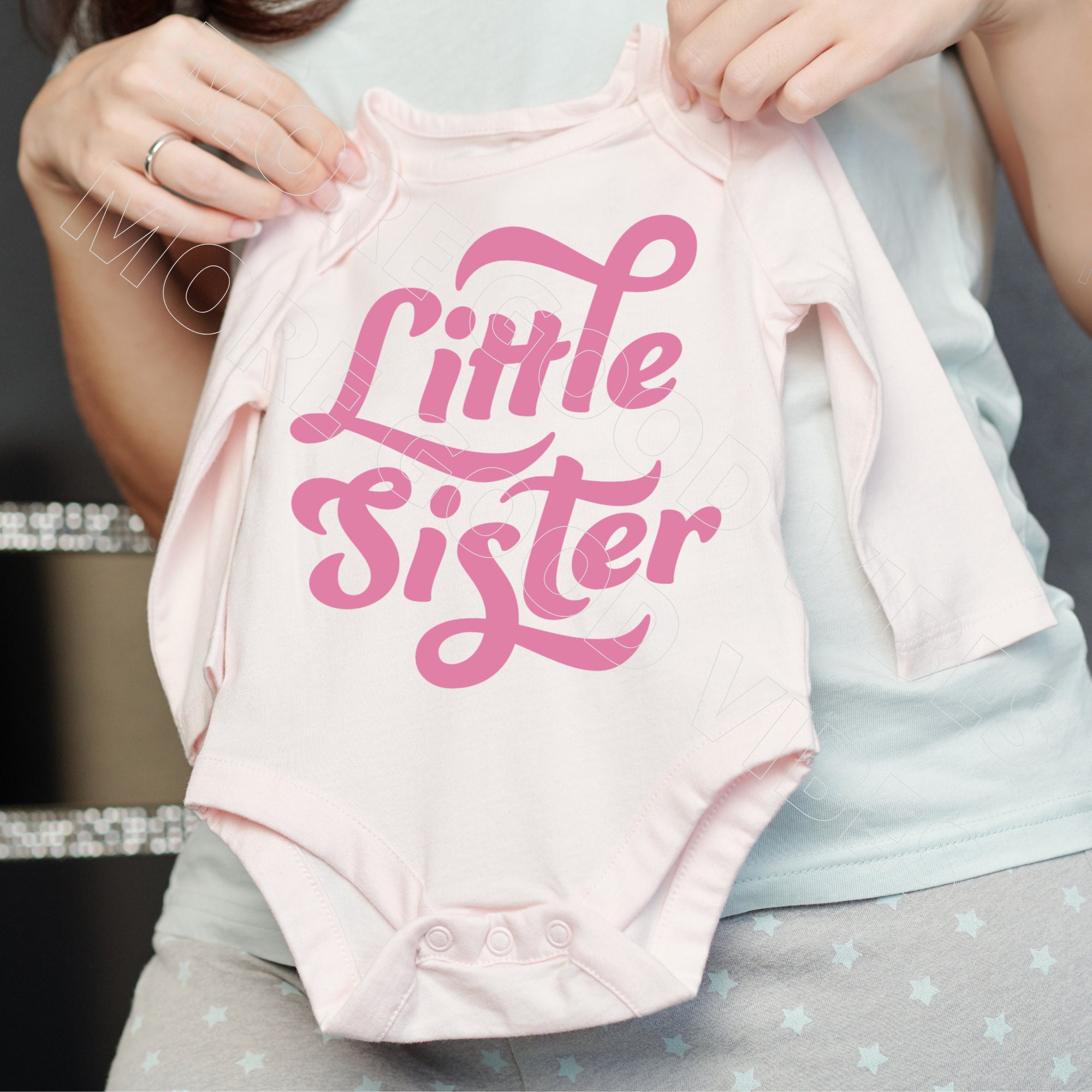 Little sister retro svg png little sister digital cut file