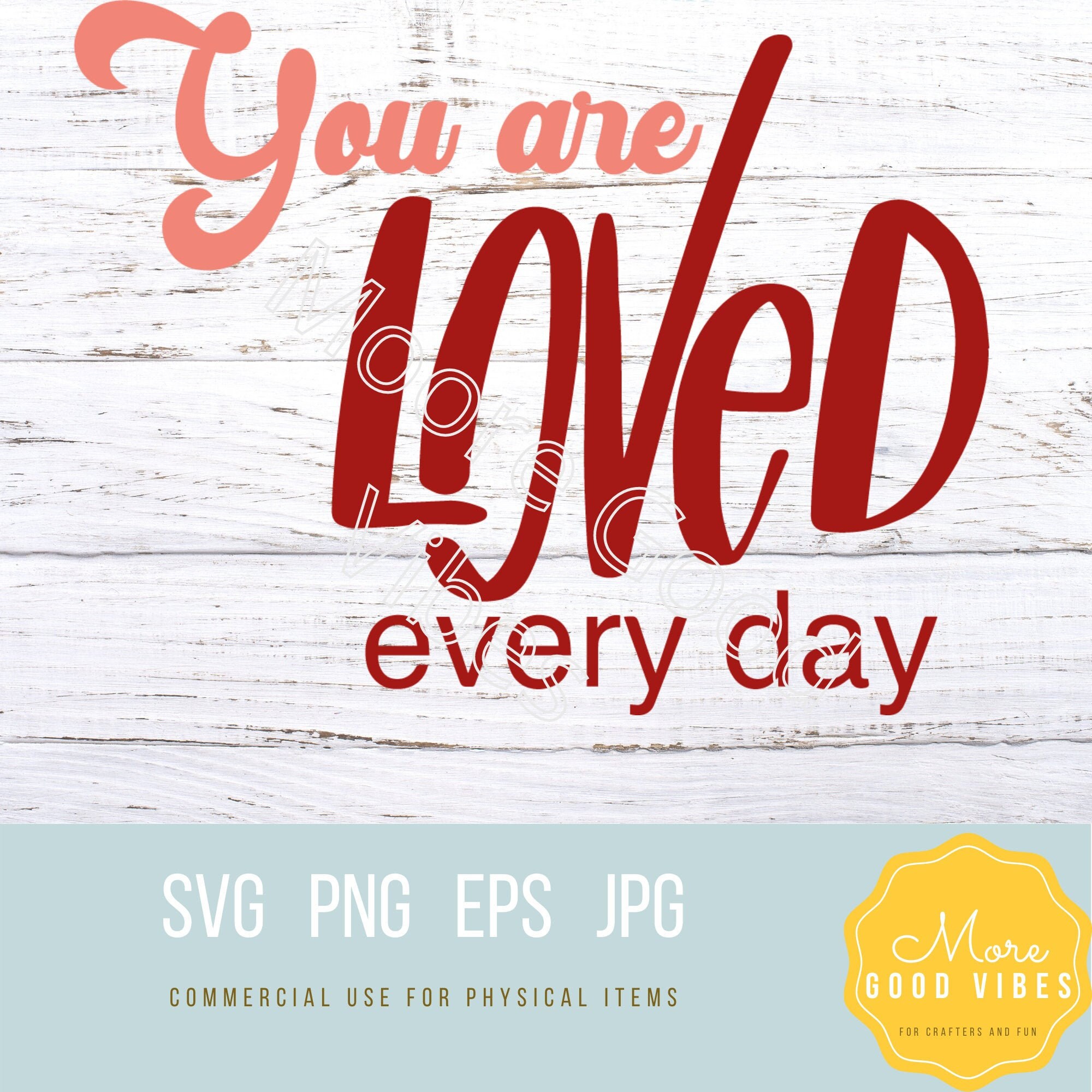 You are loved SVG You are loved Clip art You are loved Cut Etsy