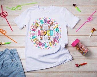 ABCD Band Retro Tees, T-Shirt Bundle Deal, Principal Graphic Tee, Para Grade Shirt, Teacher Gift, Custom Grade Shirt, Polka Dot Pencil Tees
