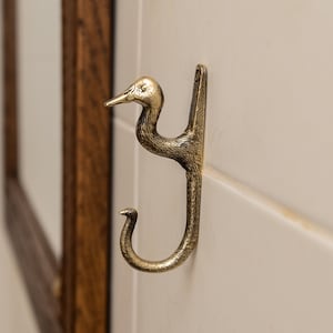 GANS Wandhaken aus Messing, Marke TUTURA. Robust, schwer und langlebig Geeignet für Kleidung, Handtücher, Badetücher, Hüte, Rucksäcke, Mäntel Schlüssel.