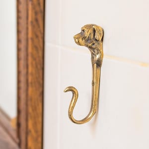 Wall hook in the form of a Great Dane dog