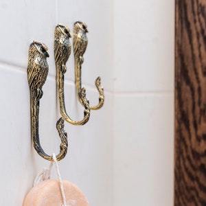 Appendiabiti da parete a forma di gufo, attaccapanni in ottone massiccio, ganci da parete decorativi, grucce per vestiti, elegante gancio da parete per borse, porta asciugamani da bagno.