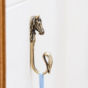 Brass horse head wall hook,Decorative Hooks, Brass hook,Coat Hook, Towel Hook, Wall Hook, Vintage Ideas Wall Hooks, Coat Hangers,Unique hook