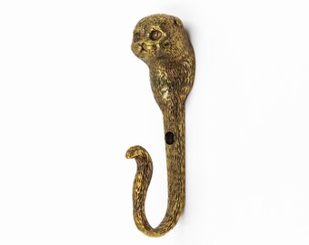 Scottish Fold katze, ein Wandhaken aus Messing, stark, zuverlässig und langlebig. Geeignet zum Aufhängen von Handtüchern, Bademänteln, Rucksäcken und Leinen.