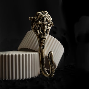 Medusa Gorgon Wall Hook: Mythological Snake Coat Hanger image 5