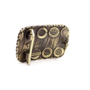 BMX RACING cyclist buckle — a brass buckle for cyclists and all who love cycling. Strong, reliable, and durable. image 5