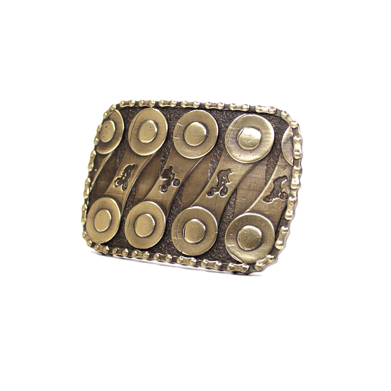 BMX RACING cyclist buckle — a brass buckle for cyclists and all who love cycling. Strong, reliable, and durable. image 2