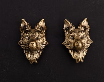 Tirador de latón "FOX" de TUTURA. Tiradores exquisitos para cajones, armarios, cómodas y muebles.