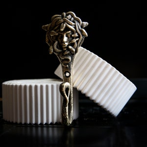 Medusa Gorgon Wall Hook: Mythological Snake Coat Hanger image 4