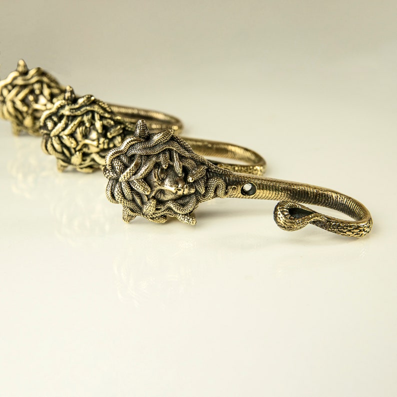 Medusa Gorgon Wall Hook: Mythological Snake Coat Hanger image 6