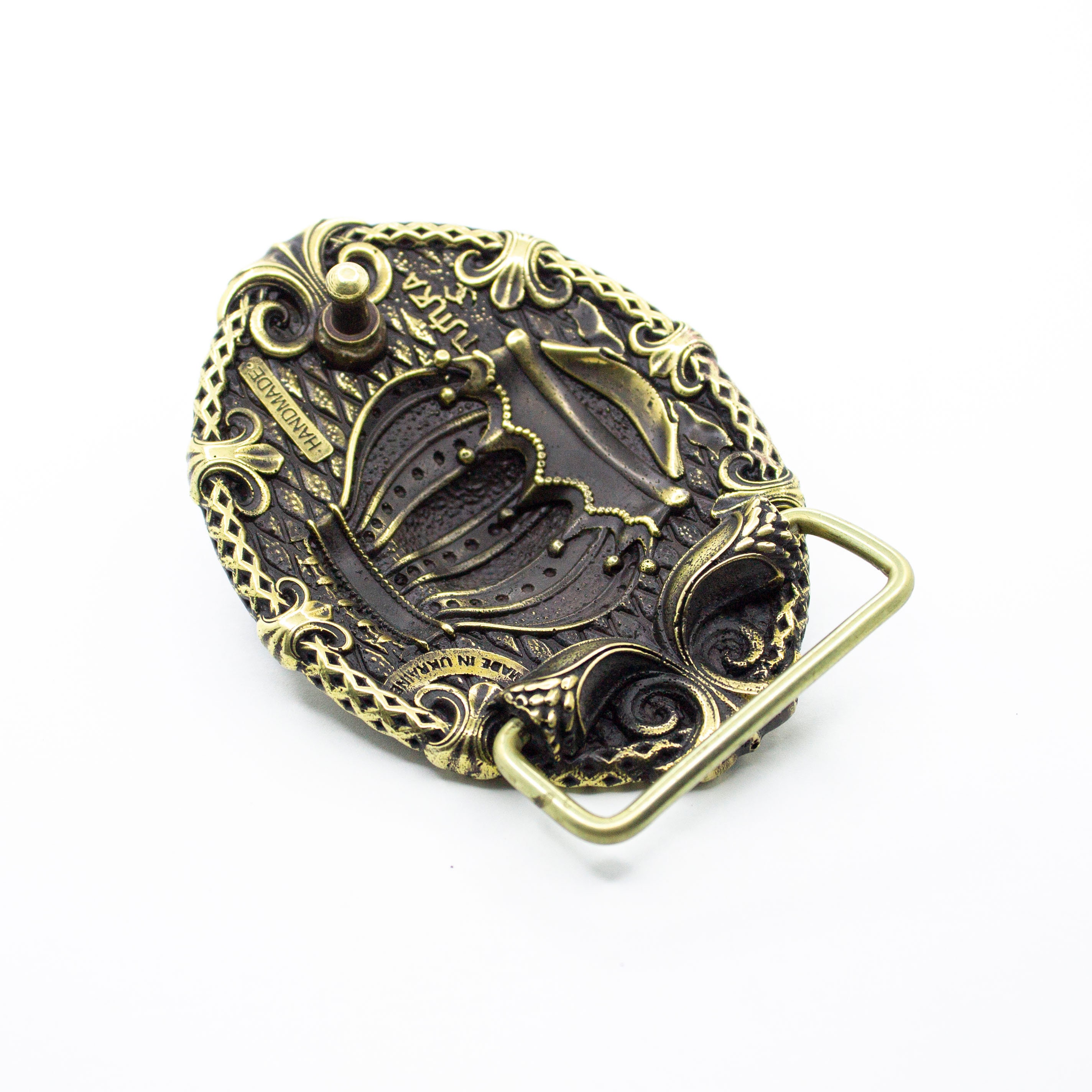 Belt Buckle Lion Handmade Animal Male Lion Head Solid Brass Etsy