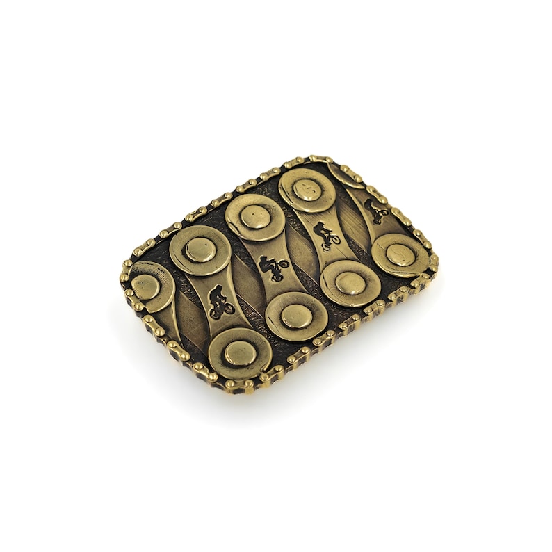 BMX RACING cyclist buckle — a brass buckle for cyclists and all who love cycling. Strong, reliable, and durable. image 1
