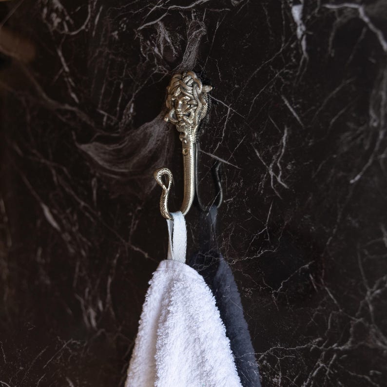 Medusa Gorgon Wall Hook: Mythological Snake Coat Hanger image 10