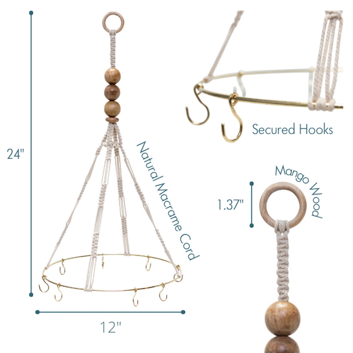 Herb Drying Rack Handmade Boho Macrame Hanger for Drying Etsy